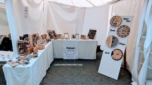 Unser Stand auf den Kunsthandwerkermarkt in Vechta