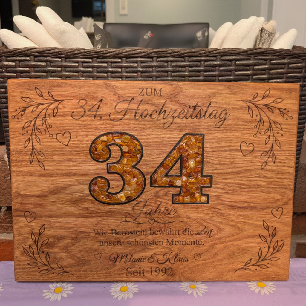 34. Hochzeitstag eiche bernstein