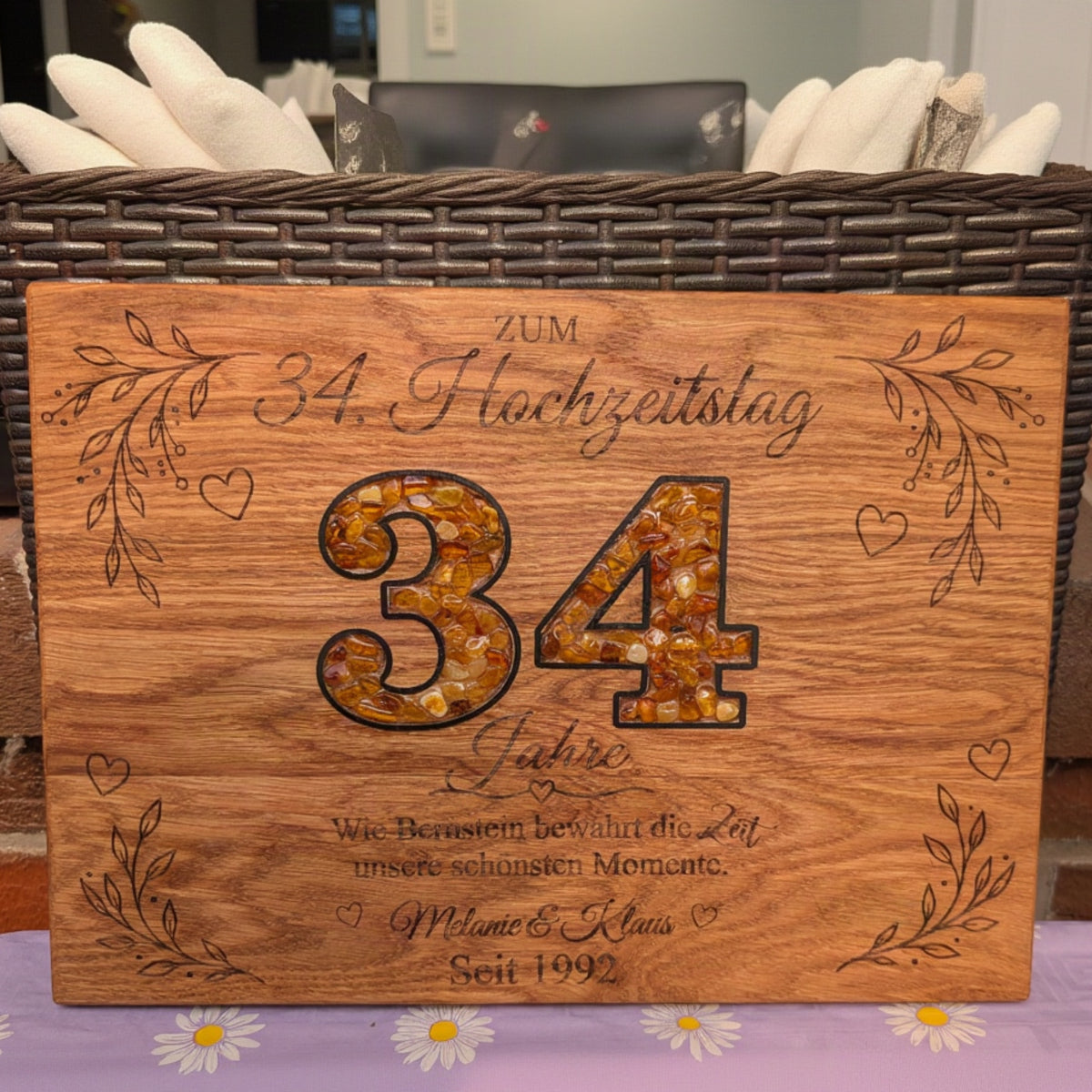 34. Hochzeitstag eiche bernstein