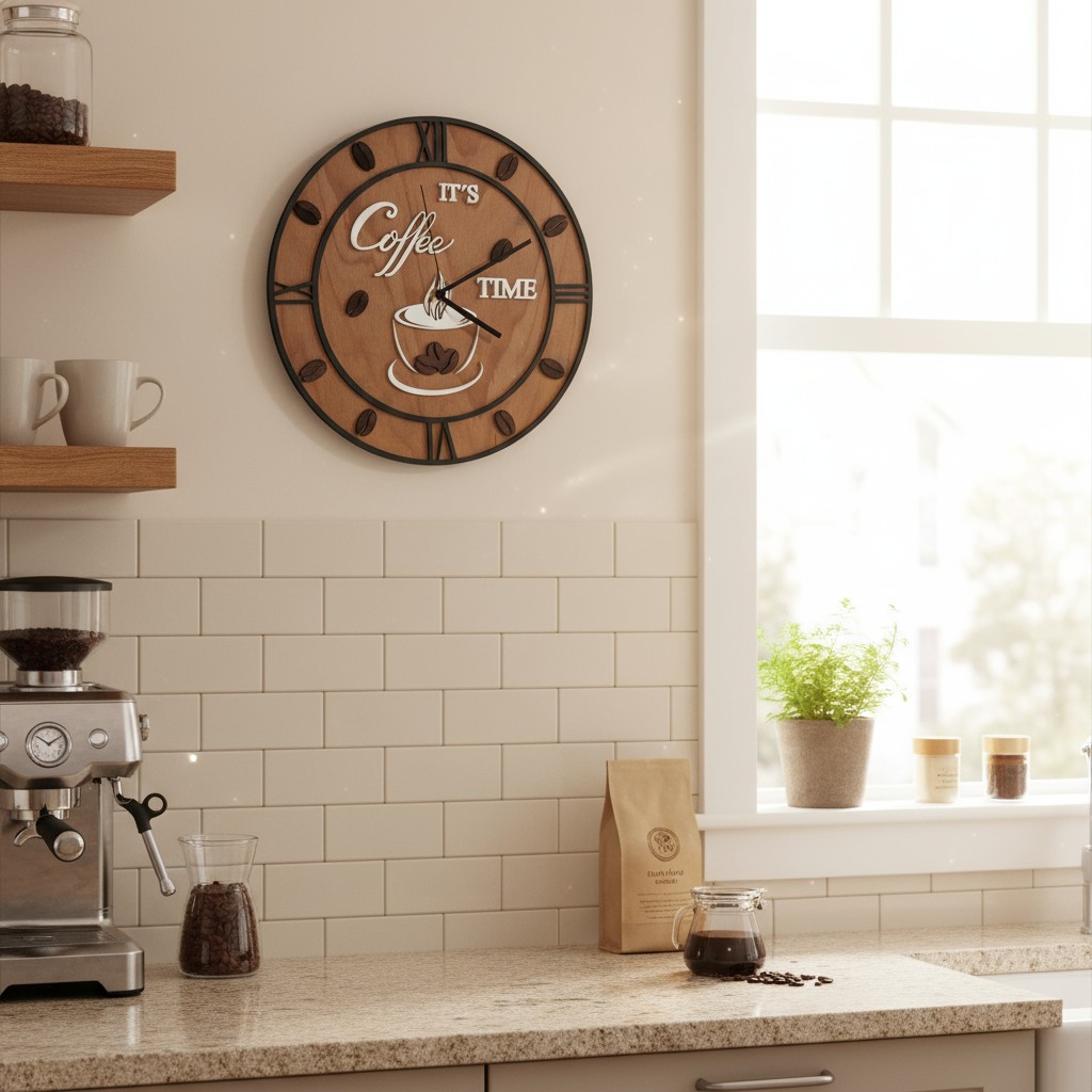 Wanduhr Barista - Maloah Handmade Design