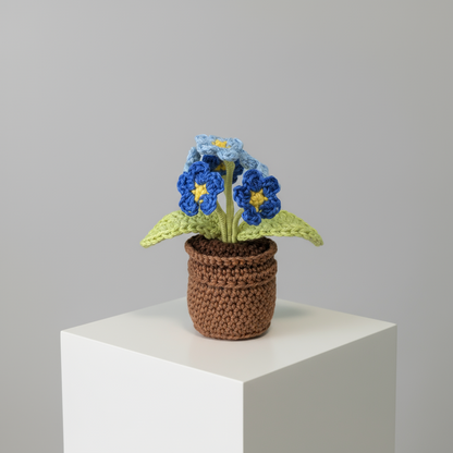 Handgehäkelte Blume im Topf – Ewige Deko mit Herz - Maloah Handmade Design