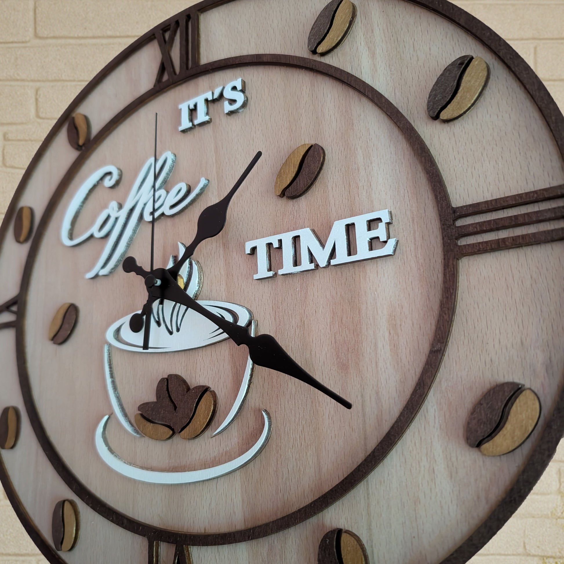 Wanduhr Barista - Maloah Handmade Design