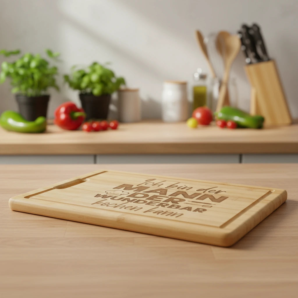 Schneidebrett aus Bambus - Maloah Handmade Design