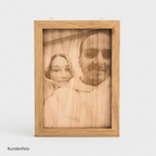 Portraitgravur auf Holz - Maloah Handmade Design