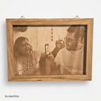 Portraitgravur auf Holz - Maloah Handmade Design