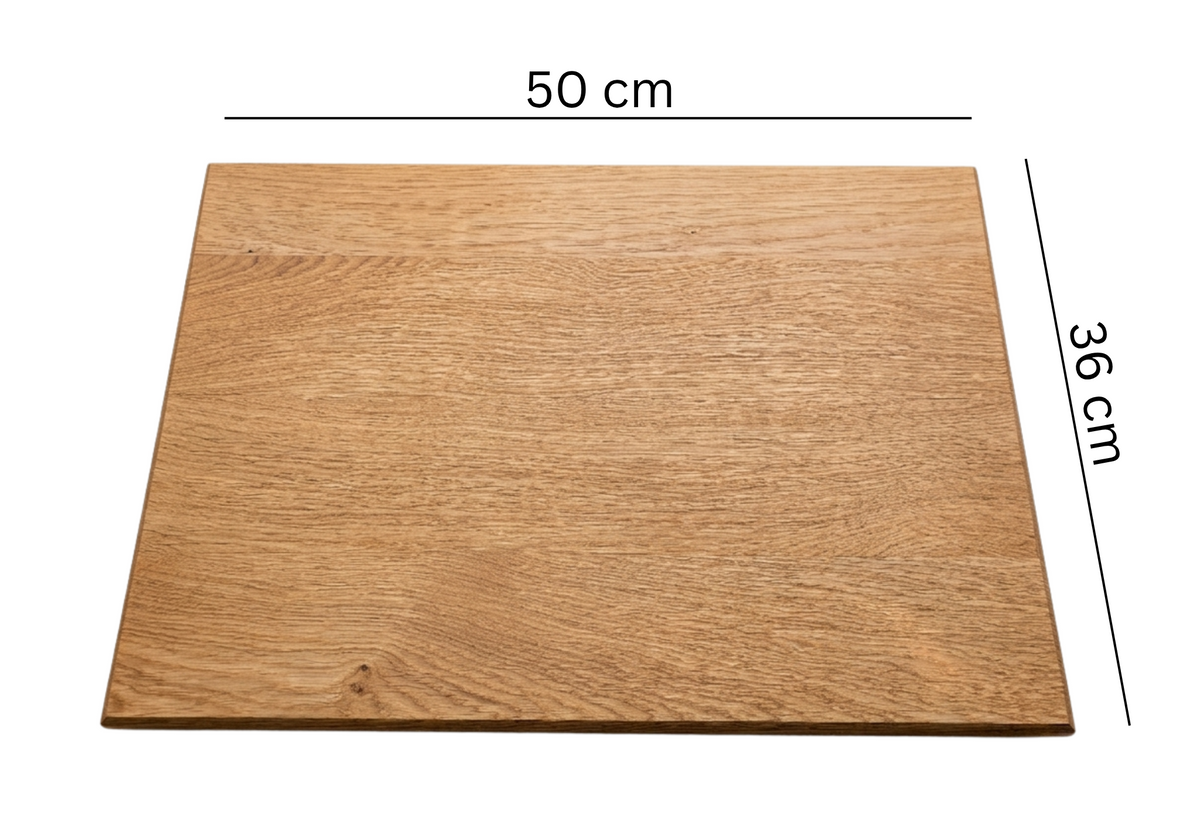 Schneidebrett Eiche – 50 × 36 × 2,1 cm - Maloah Handmade Design