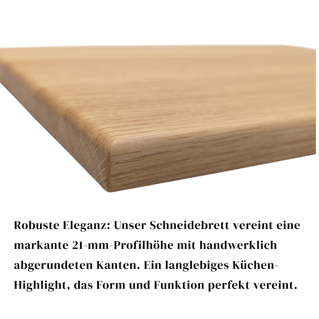 Schneidebrett Eiche – 40 × 28 × 2,1 cm - Maloah Handmade Design