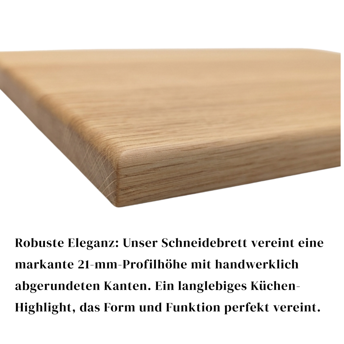 Schneidebrett Eiche – 40 × 28 × 2,1 cm - Maloah Handmade Design