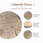 Schultütenanhänger aus Holz zur Einschulung 2026 - Maloah Handmade Design