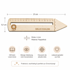 Lesehilfe aus Holz zur Einschulung – Verschiedene Motive - Maloah Handmade Design