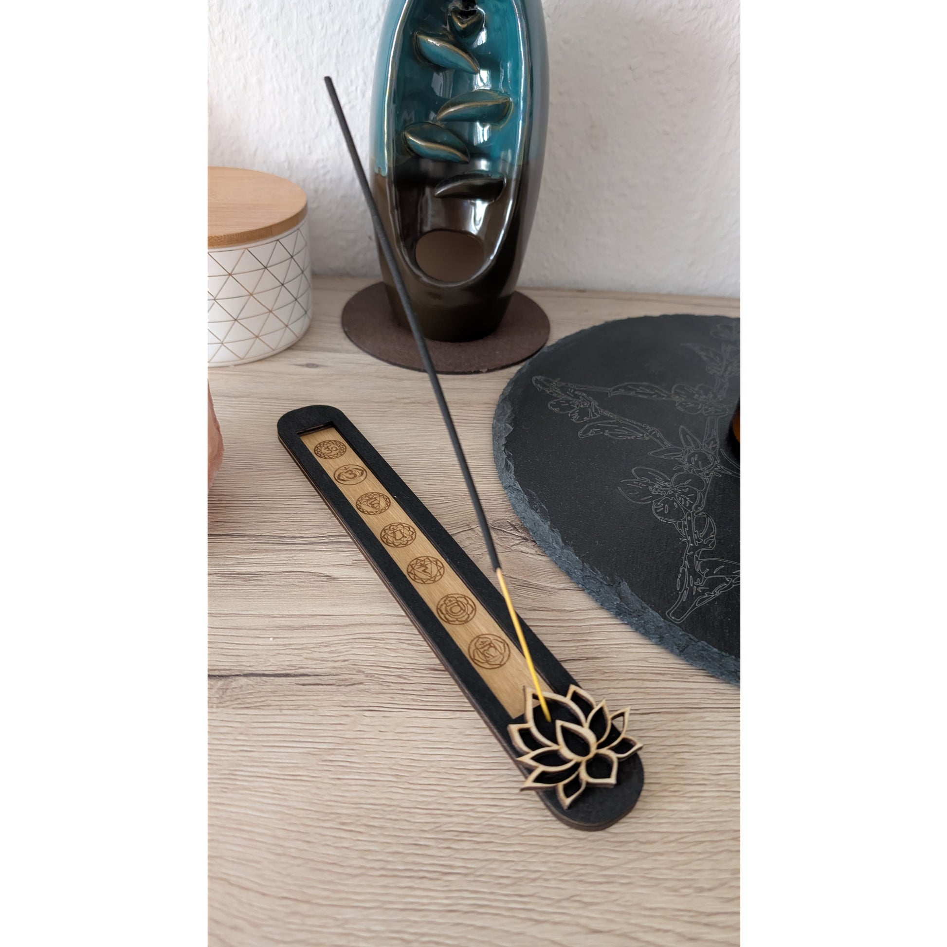 Handgefertigter Räucherstäbchenhalter - Maloah Handmade Design