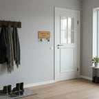 Schlüsselbrett Eiche personalisiert – 2 bis 6 Haken, mit Gravur - Maloah Handmade Design