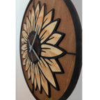 Sonnenblumen-Wanduhr - Maloah Handmade Design