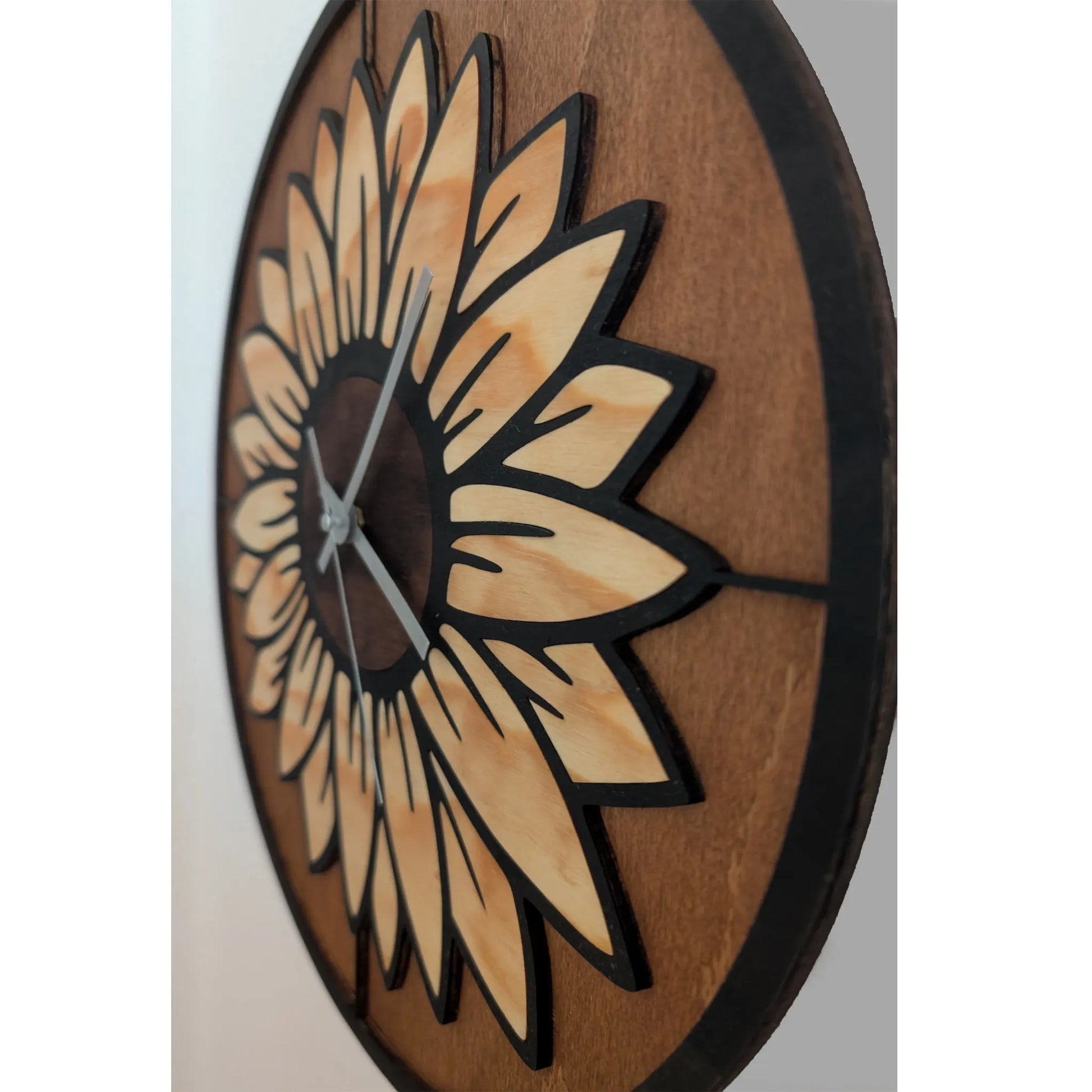 Sonnenblumen-Wanduhr - Maloah Handmade Design