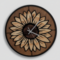 Sonnenblumen-Wanduhr - Maloah Handmade Design