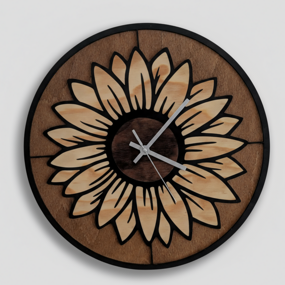 Sonnenblumen-Wanduhr - Maloah Handmade Design