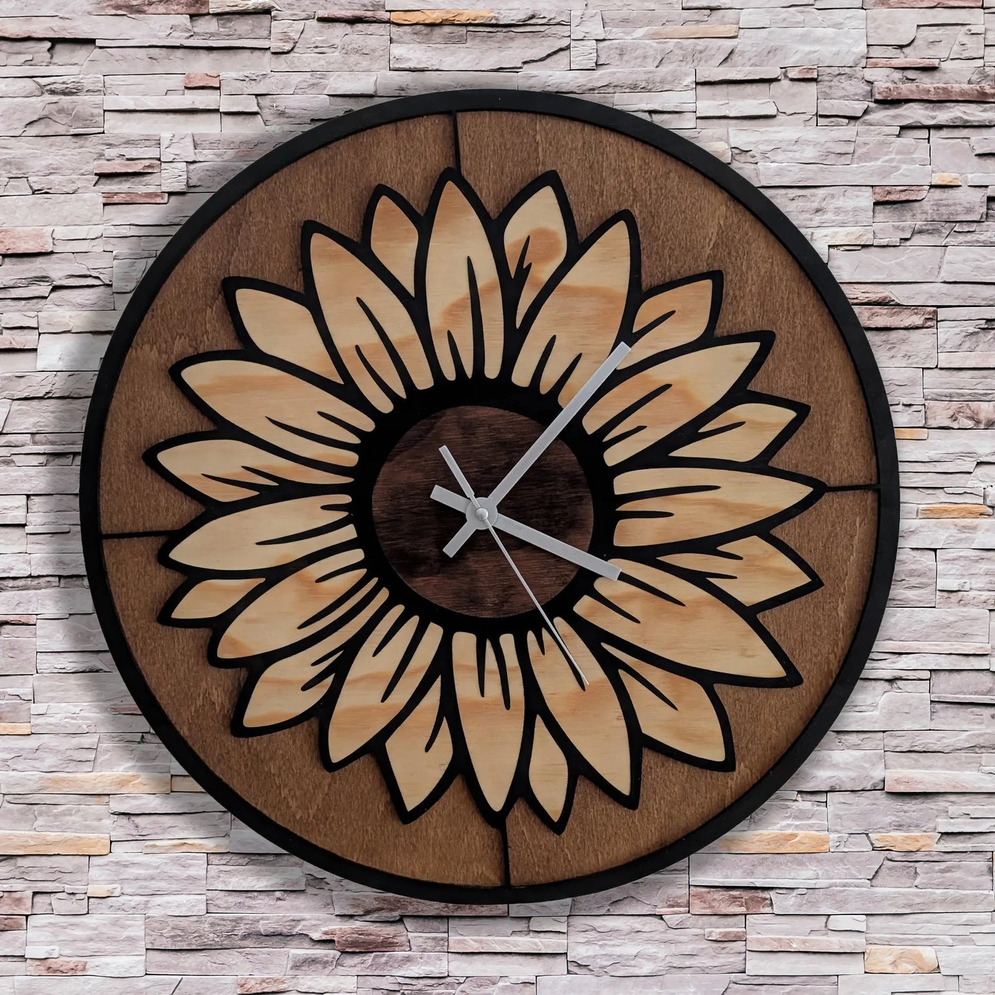 Sonnenblumen-Wanduhr - Maloah Handmade Design