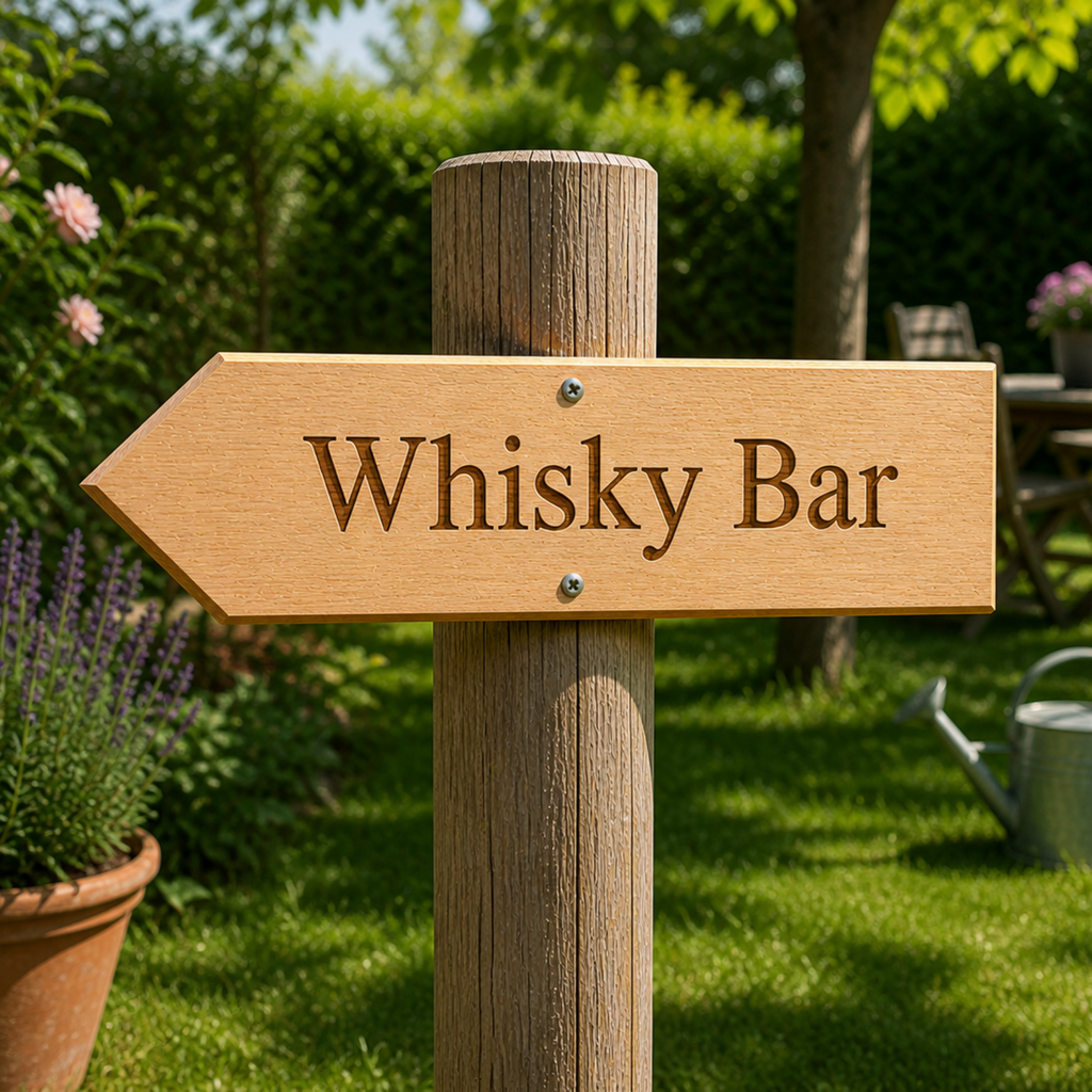 wegweise whisky bar eiche